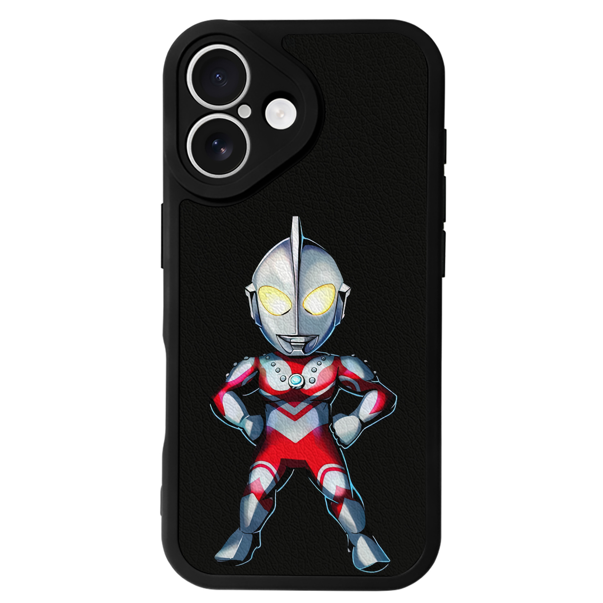 （画像用） ウルトラマン Ultraman 【iPhone 16シリーズ対応】シリコンスマホケース（レザー調） 材質：シリコン
